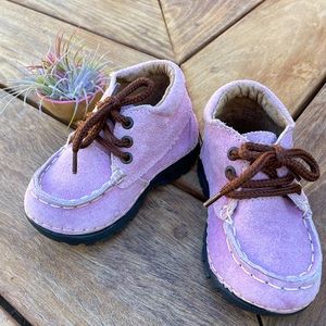 Baby Suede pink designer Solano baby shoes 7